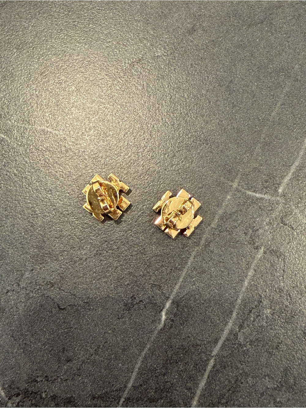 Tory Burch Gold Stud Earrings - Picture 4 of 4